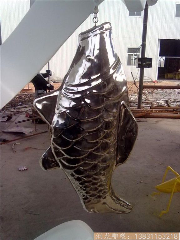 不銹鋼雕塑魚(yú) 年年有余雕塑