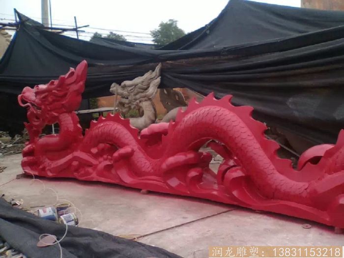 不銹鋼鍛造動物雕塑 龍雕塑制作（1)